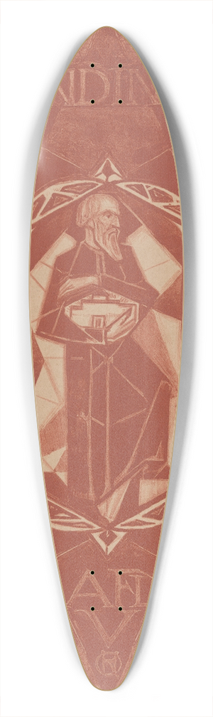 Richard Nicolas Roland Holst - Omslagontwerp voor; Wendingen, 1918 39.3 inch art pintail longboard deck Richard Nicolas Roland Holst - Omslagontwerp voor; Wendingen, 1918 39.3 inch art pintail longboard deck