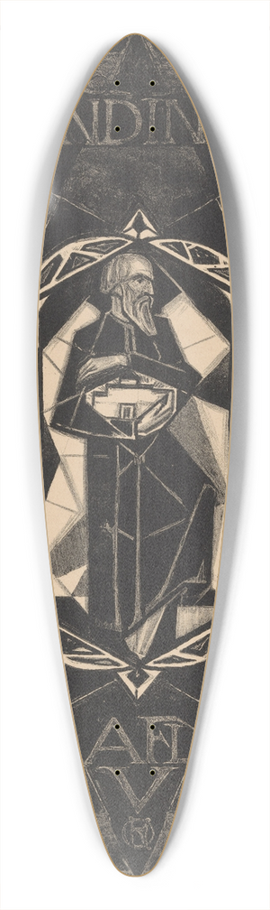 Richard Nicolas Roland Holst - Omslagontwerp voor; Wendingen, 1918 39.3 inch art pintail longboard deck Richard Nicolas Roland Holst - Omslagontwerp voor; Wendingen, 1918 39.3 inch art pintail longboard deck