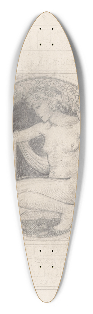 Richard Nicolas Roland Holst - Ontwerpschets voor de omslag van De Architect 39.3 inch art pintail longboard deck