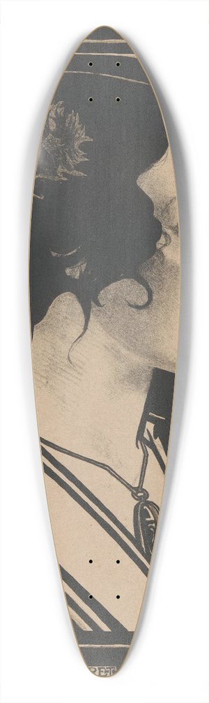Richard Nicolas Roland Holst - Portret van een onbekende vrouw 39.3 inch art pintail longboard deck Richard Nicolas Roland Holst - Portret van een onbekende vrouw 39.3 inch art pintail longboard deck