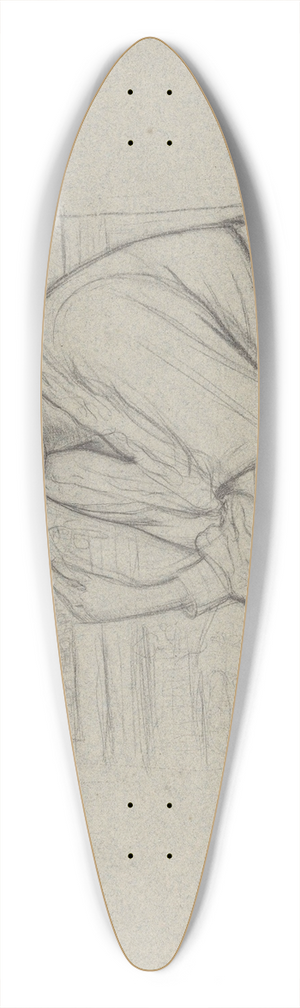 Richard Nicolas Roland Holst - Portret van Henritte Roland Holst-van der Schalk, zittend bij een voorstelling met twee meisjes 39.3 inch art pintail longboard deck