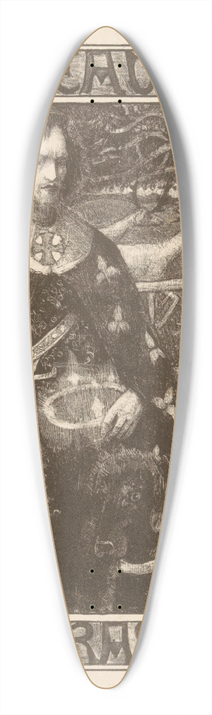 Richard Nicolas Roland Holst - Ridder met twee honden 39.3 inch art pintail longboard deck