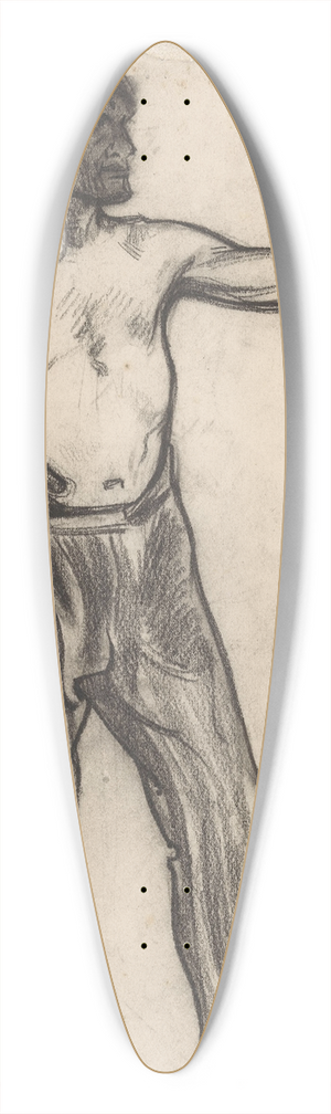 Richard Nicolas Roland Holst - Staande man met ontbloot bovenlichaam 39.3 inch art pintail longboard deck Richard Nicolas Roland Holst - Staande man met ontbloot bovenlichaam 39.3 inch art pintail longboard deck