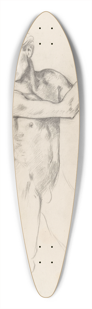 Richard Nicolas Roland Holst - Staand mannelijk naakt met schaal 39.3 inch art pintail longboard deck