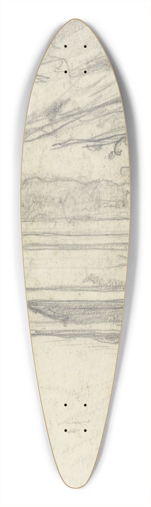 Richard Nicolas Roland Holst - Vrouw met kind op een bruggetje 39.3 inch art pintail longboard deck Richard Nicolas Roland Holst - Vrouw met kind op een bruggetje 39.3 inch art pintail longboard deck