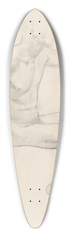 Richard Nicolas Roland Holst - Zittende naakte jongen met opgeheven arm 39.3 inch art pintail longboard deck