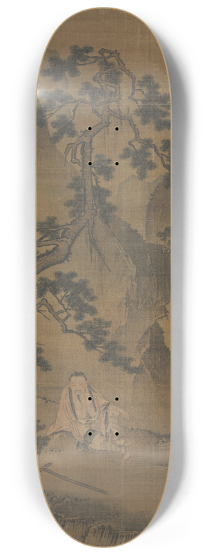 Dai Jin - The Hermit Xu You Resting by a Stream 8.25 inch art skate deck
