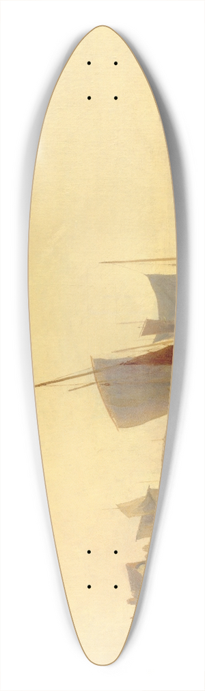 Richard Parkes Bonington - Fishmarket 39.3 inch art pintail longboard deck