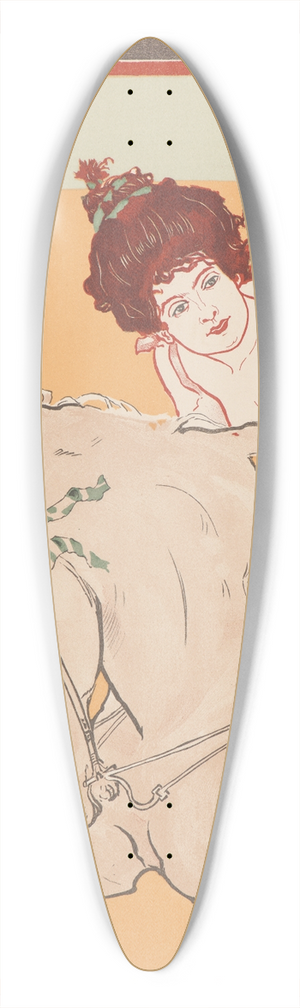 Richard Ranft - The Rider (LEcuyre) 39.3 inch art pintail longboard deck