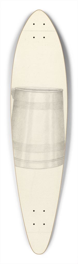 Richard Schoene - Silver Mug 39.3 inch art pintail longboard deck