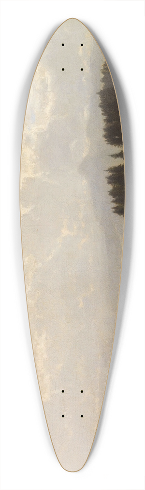 Richard Von Poschinger - Heuboot bei der berfahrt (wohl oberbayerischer See) 39.3 inch art pintail longboard deck