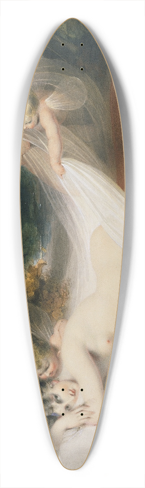 Richard Westall - Nymph and Cupids 39.3 inch art pintail longboard deck