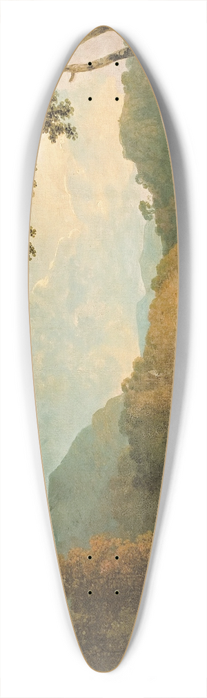 Richard Wilson - Dinas Bran from Llangollen 39.3 inch art pintail longboard deck
