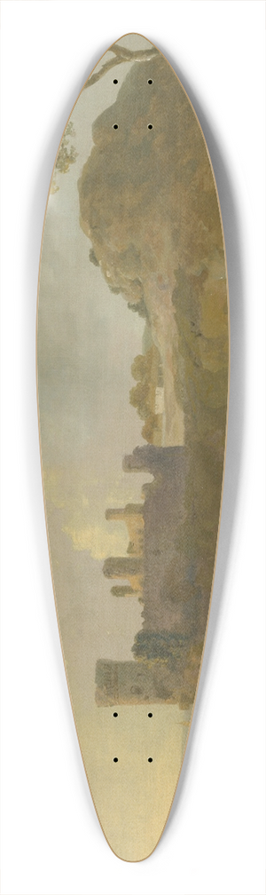 Richard Wilson - Summer Evening (Caernarvon Castle) 39.3 inch art pintail longboard deck