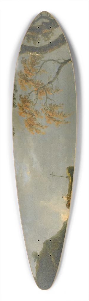 Richard Wilson - The White Monk 39.3 inch art pintail longboard deck Richard Wilson - The White Monk 39.3 inch art pintail longboard deck