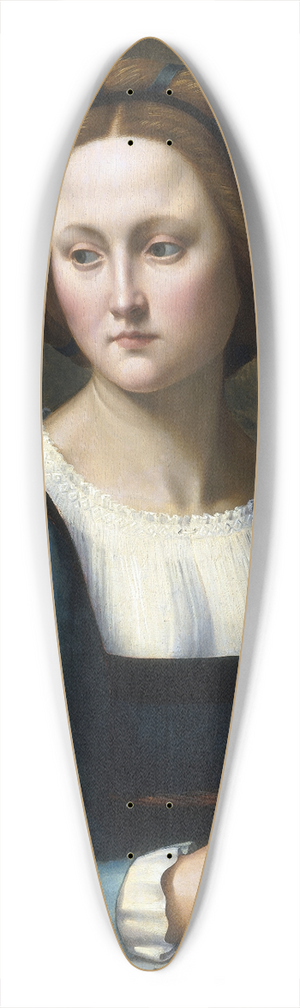 Ridolfo Ghirlandaio - Lucrezia Sommaria 39.3 inch art pintail longboard deck Ridolfo Ghirlandaio - Lucrezia Sommaria 39.3 inch art pintail longboard deck