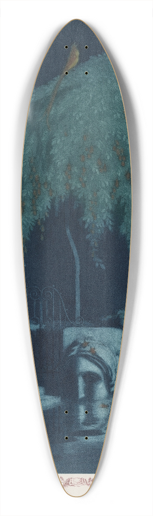 Rihards Zari - Poets tomb 39.3 inch art pintail longboard deck