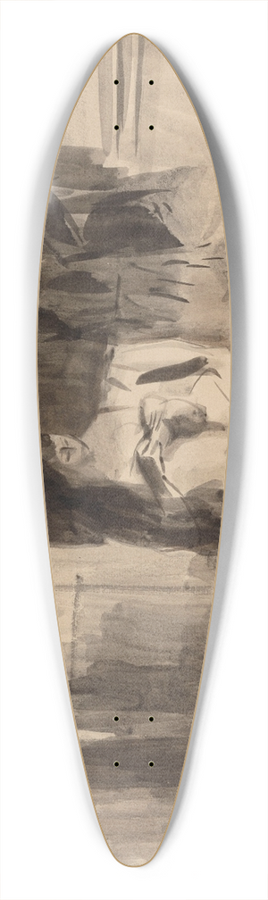 Rik Wouters - Susanna and the Elders 39.3 inch art pintail longboard deck