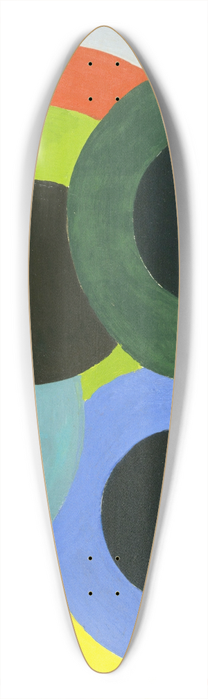 Robert Delaunay - Disks 39.3 inch art pintail longboard deck