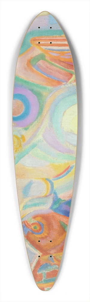 Robert Delaunay - Femme nue lisant (Nude Woman Reading) 39.3 inch art pintail longboard deck