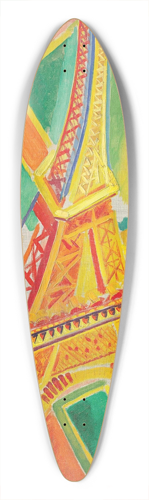Robert Delaunay - La Tour Eiffel 39.3 inch art pintail longboard deck