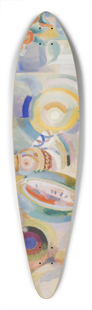 Robert Delaunay - Portuguese Still Life 39.3 inch art pintail longboard deck