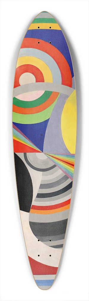 Robert Delaunay - Rythme n1 39.3 inch art pintail longboard deck