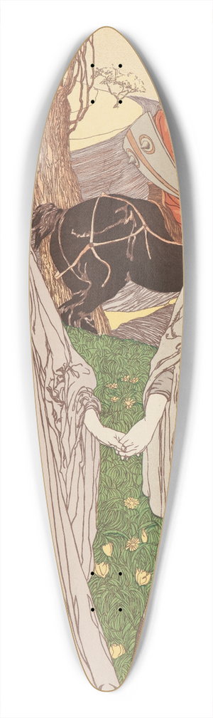 Robert Engels - The Passer-By (Le Passant) 39.3 inch art pintail longboard deck