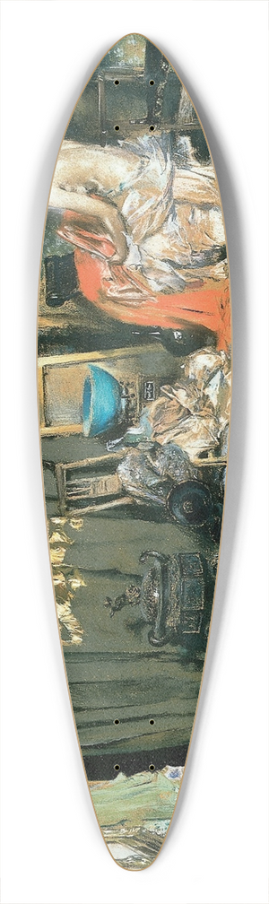 Robert Frederick Blum - Studio of Robert F. Blum 39.3 inch art pintail longboard deck Robert Frederick Blum - Studio of Robert F. Blum 39.3 inch art pintail longboard deck