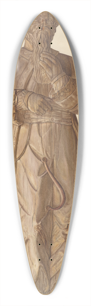 Robert Galvin - Circus Wagon Figure  Turk 39.3 inch art pintail longboard deck