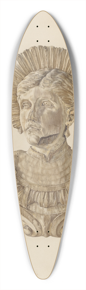 Robert Galvin - Head from Barnum Circus Wagon 39.3 inch art pintail longboard deck
