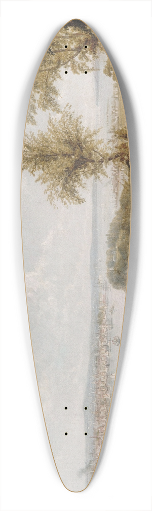 Robert Havell Jr. - View of the Bay and City of New York from Weehawken 39.3 inch art pintail longboard deck Robert Havell Jr. - View of the Bay and City of New York from Weehawken 39.3 inch art pintail longboard deck