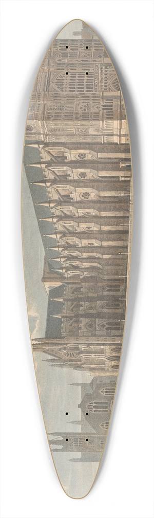 Robert Havell - View of Westminster Abbey and St. Margarets Church 39.3 inch art pintail longboard deck