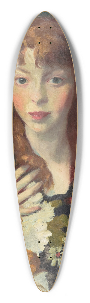 Robert Henri - Edna Smith in a Japanese Wrap 39.3 inch art pintail longboard deck