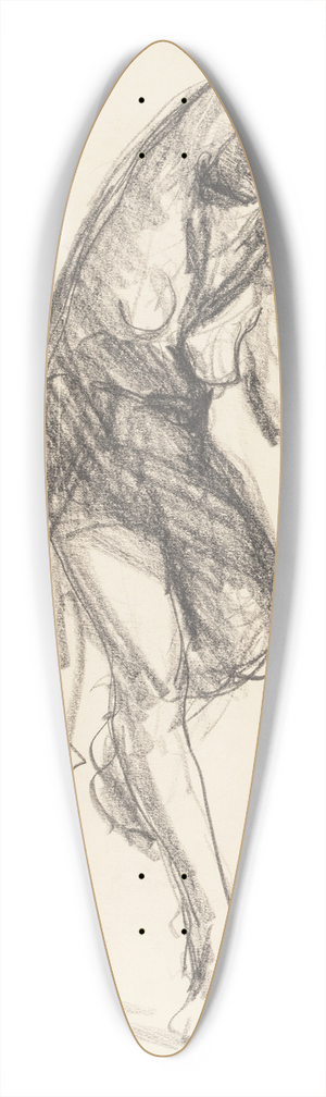 Robert Henri - Isadora Duncan 39.3 inch art pintail longboard deck
