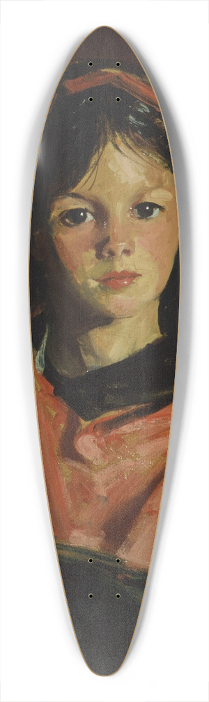 Robert Henri - Mary Ann with her Basket 39.3 inch art pintail longboard deck