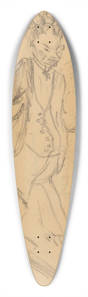 Robert Henri - Self-Portrait 39.3 inch art pintail longboard deck