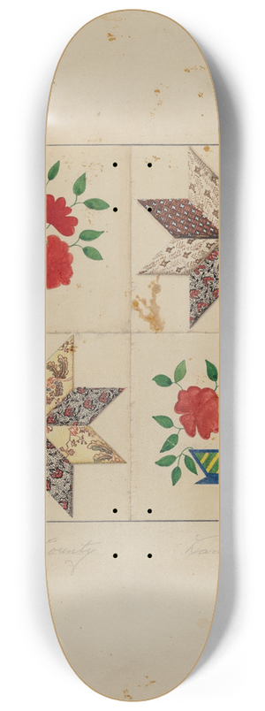 Daniel Fletcher - Patchwork Quilt 8.25 inch art skate deck