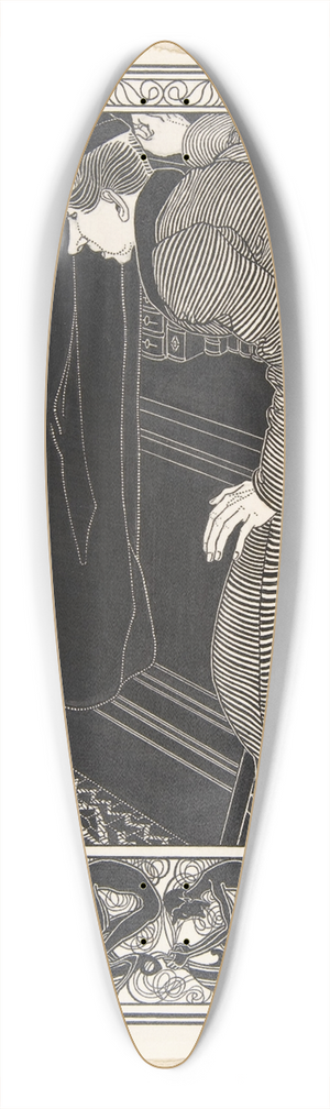Robert Louis Stevenson - The Reader and the Book; Fables 39.3 inch art pintail longboard deck