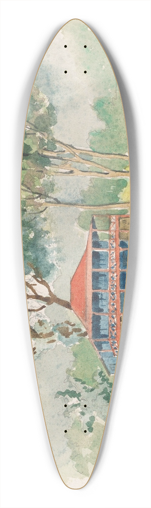 Robert Louis Stevenson - Vailima 39.3 inch art pintail longboard deck