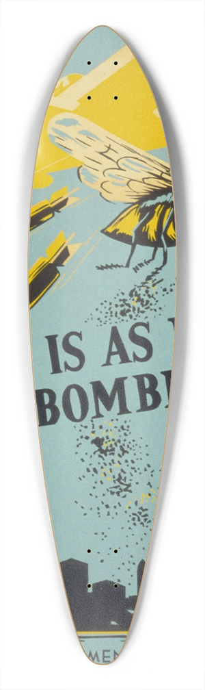 Robert Muchley - The fly is as deadly as a bomber!! 39.3 inch art pintail longboard deck