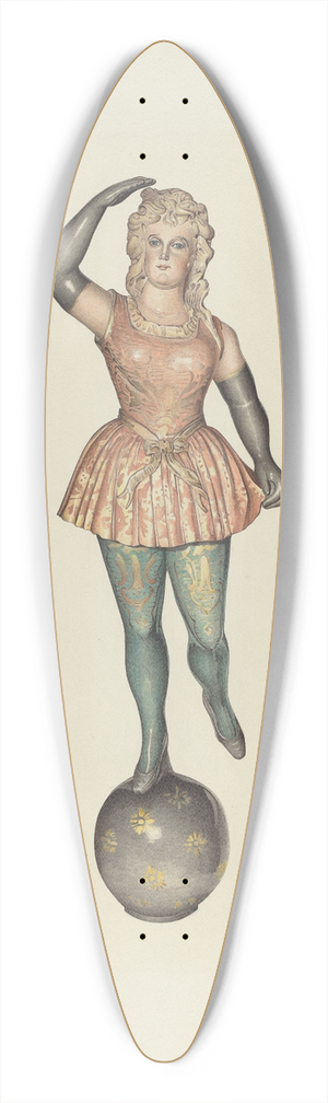 Robert Pohle - Carousel Calliope Figure 39.3 inch art pintail longboard deck