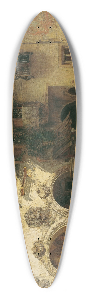 Robert Russ - Hof der Frstenburg in Burgeis 39.3 inch art pintail longboard deck