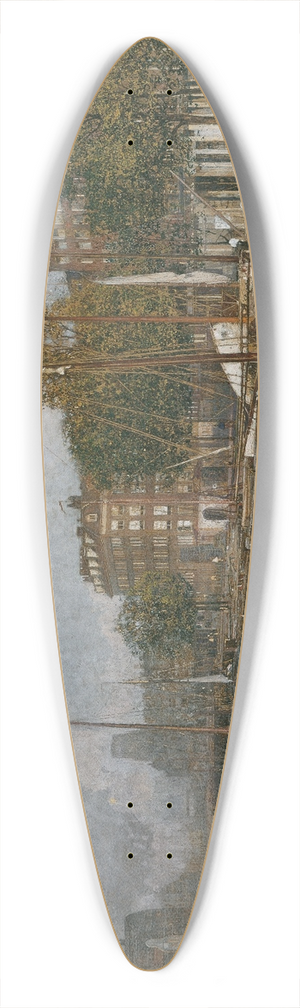 Robert Russ - Kanal in Rotterdam 39.3 inch art pintail longboard deck