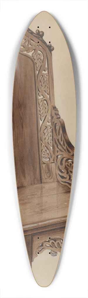 Robert Stewart - Chair with Carved Grape Leaf Decoration and Gothic Top 39.3 inch art pintail longboard deck