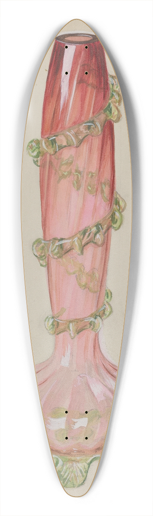 Robert Stewart - Ruby Vase 39.3 inch art pintail longboard deck