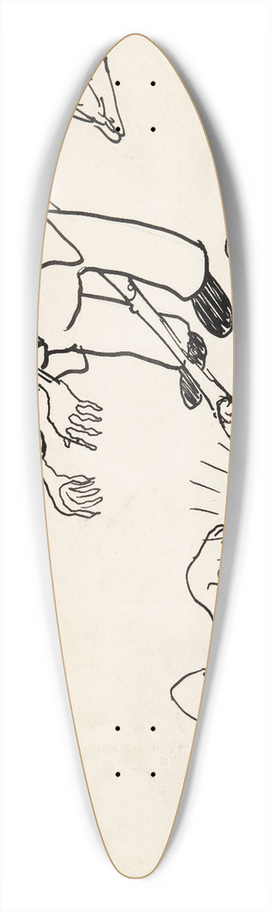 Robert Storm Petersen - Gnieren 39.3 inch art pintail longboard deck