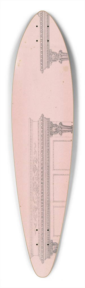 Robert William Hume - Designs for Sideboard with Elliptic Plinth 39.3 inch art pintail longboard deck