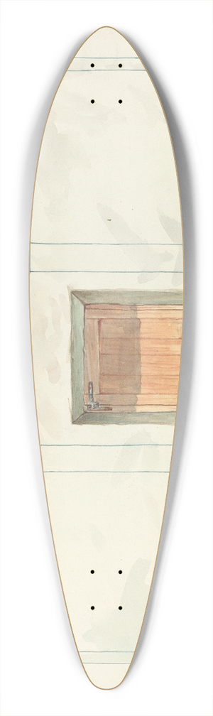 Robert W.R. Taylor - Restoration Drawing 39.3 inch art pintail longboard deck