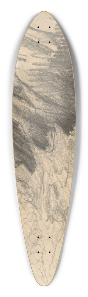Roderic O'Conor - Landscape 39.3 inch art pintail longboard deck